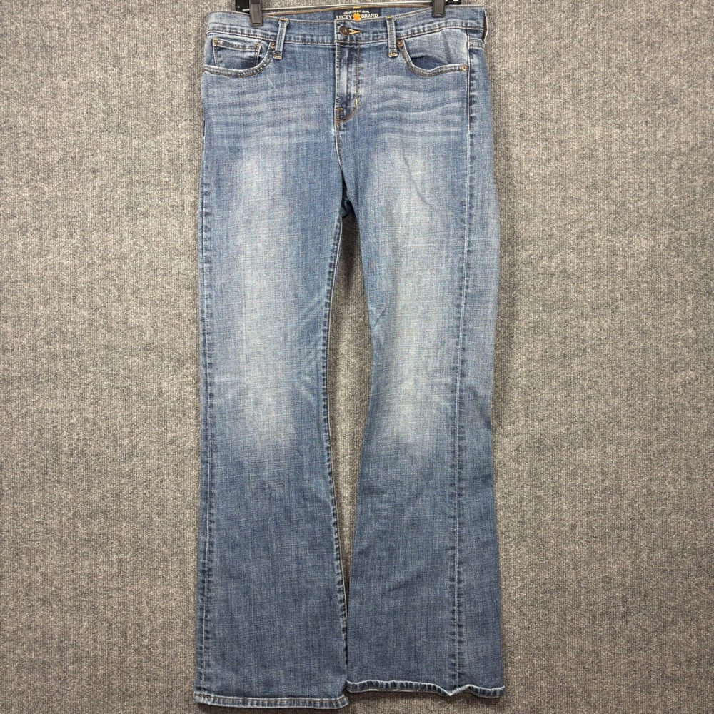 Lucky Brand Brooke Flare Womens 14x32 (Fits 34x32) Medium Wash Mid Rise Jeans